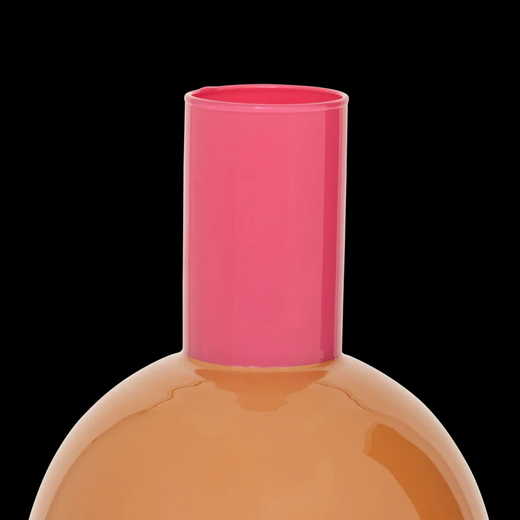 Lahja - vaso in vetro riciclato colorato