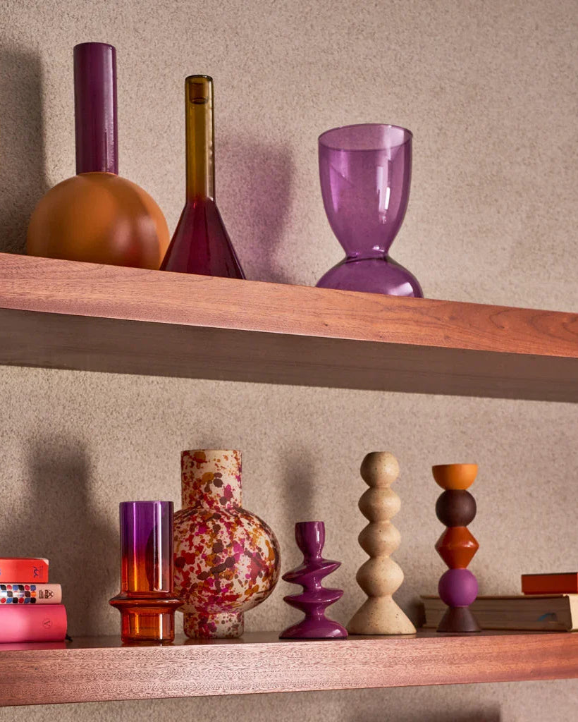 Ebbe - vaso in vetro riciclato, viola