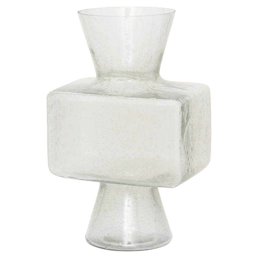 Cloe - Vaso in vetro riciclato trasparente