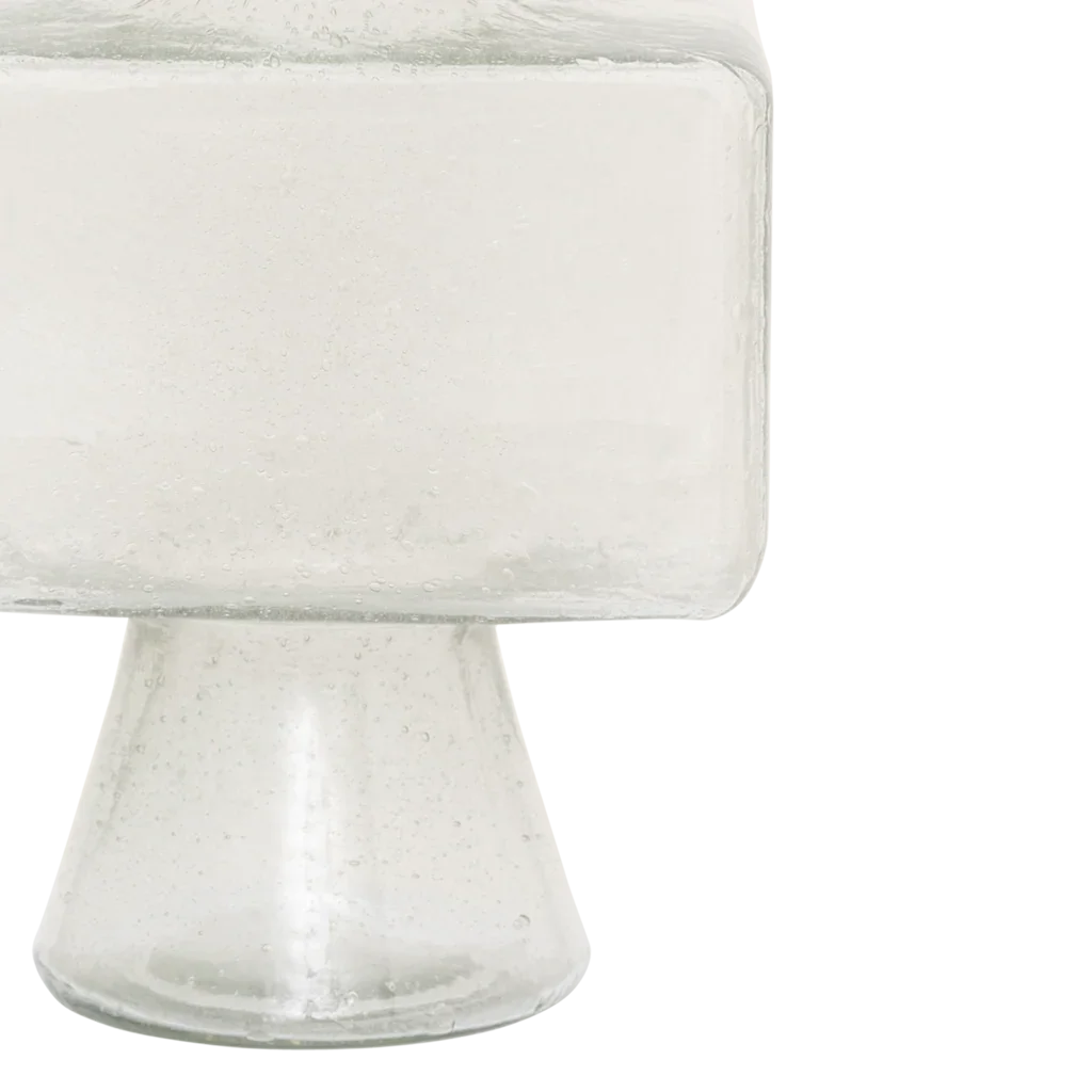 Cloe - Vaso in vetro riciclato trasparente