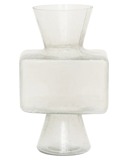 Cloe - Vaso in vetro riciclato trasparente