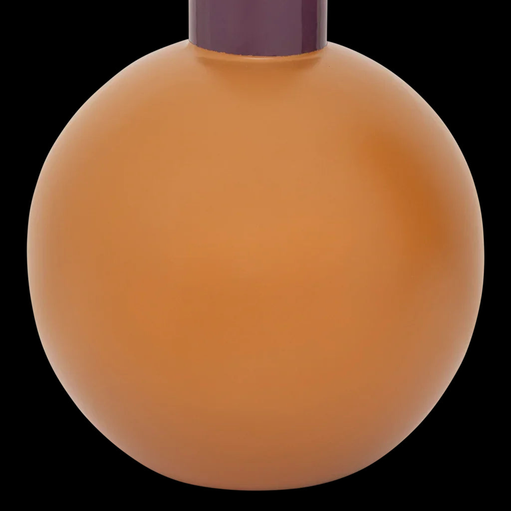 Farve - vaso in ceramica viola e arancione