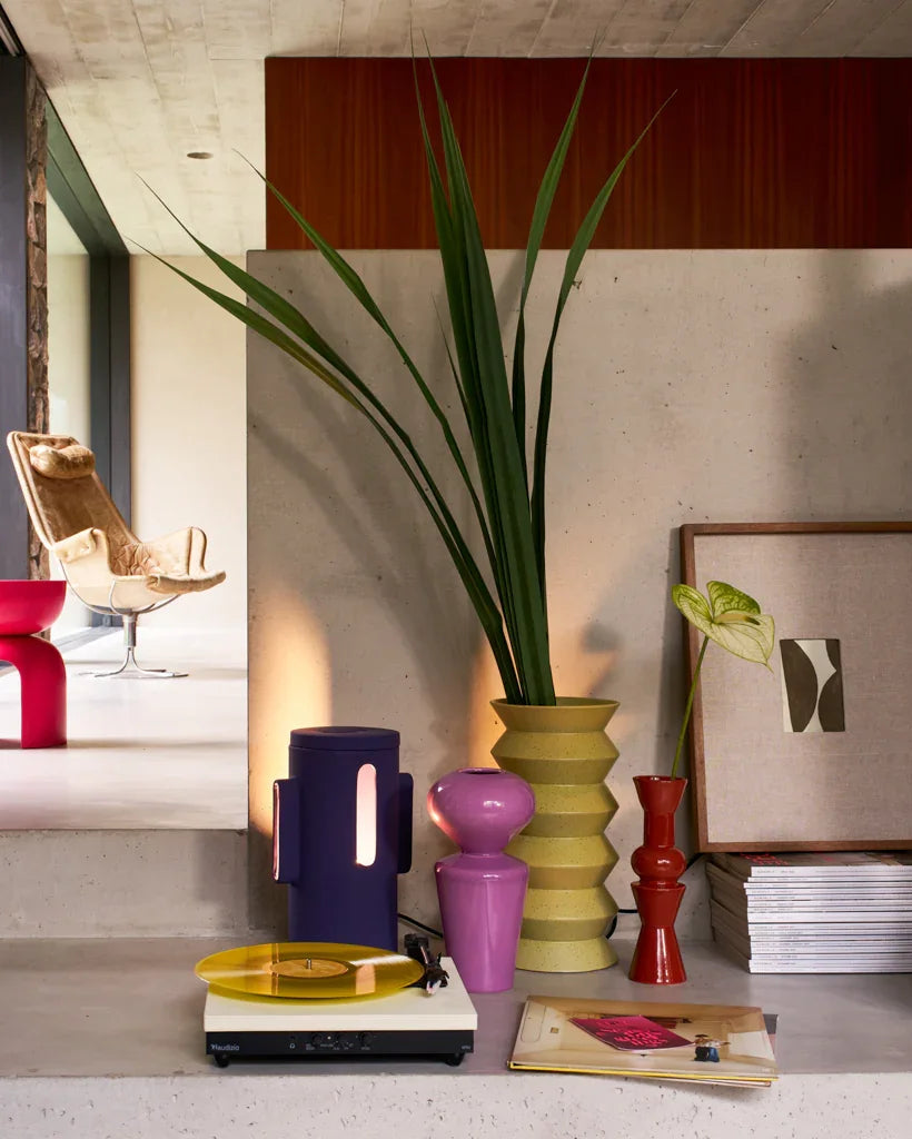 Freja - Vaso in ceramica viola