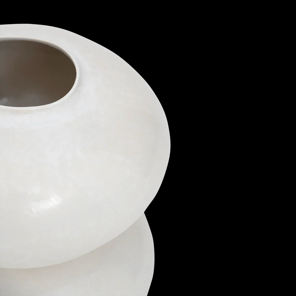 Foss - Vaso in ceramica bianco