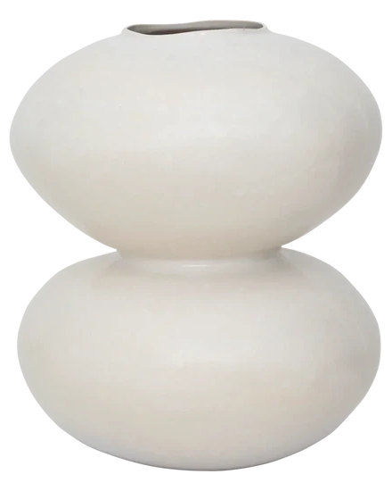 Foss - Vaso in ceramica bianco