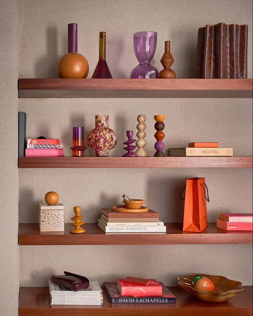 Riff - portavaso irregolare in ceramica artigianale