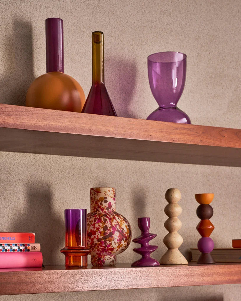 Leken - Portacandele in legno di mango