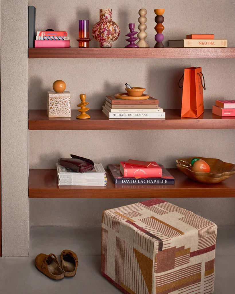 Leken - Portacandele in legno di mango