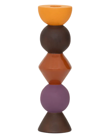 Leken - Portacandele in legno di mango