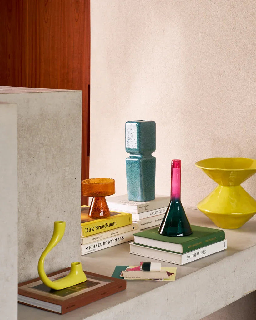 Aila - Portacandele lime, in metallo