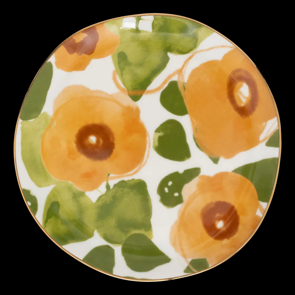 Good Morning - Piatto da tazza Floral, diametro 17