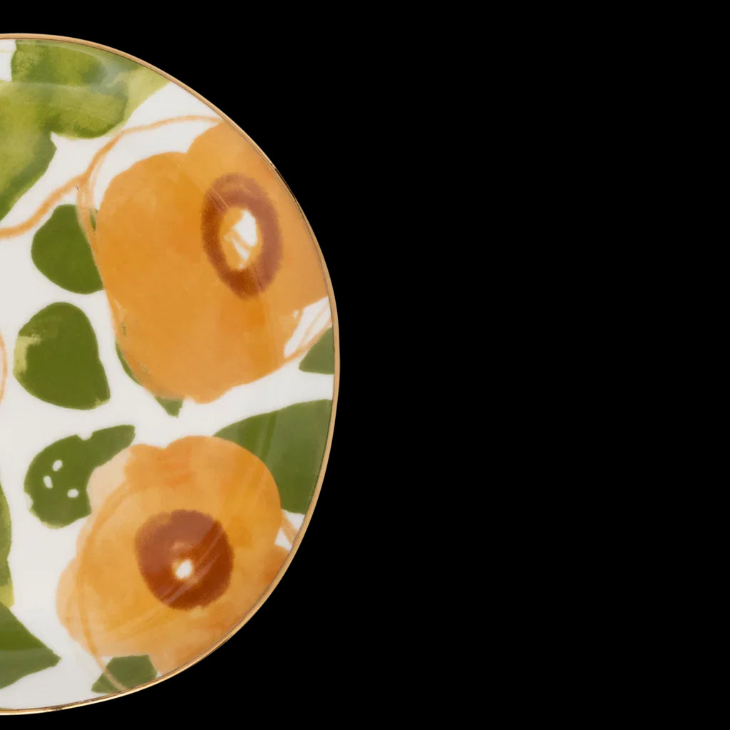 Good Morning - Piatto da tazza Floral, diametro 17