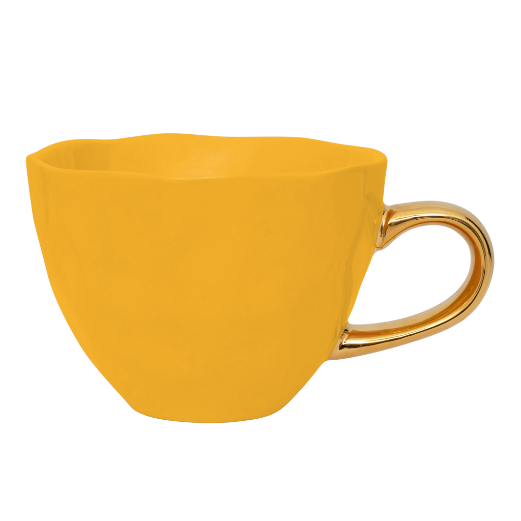 Good Morning - tazza da tè gialla