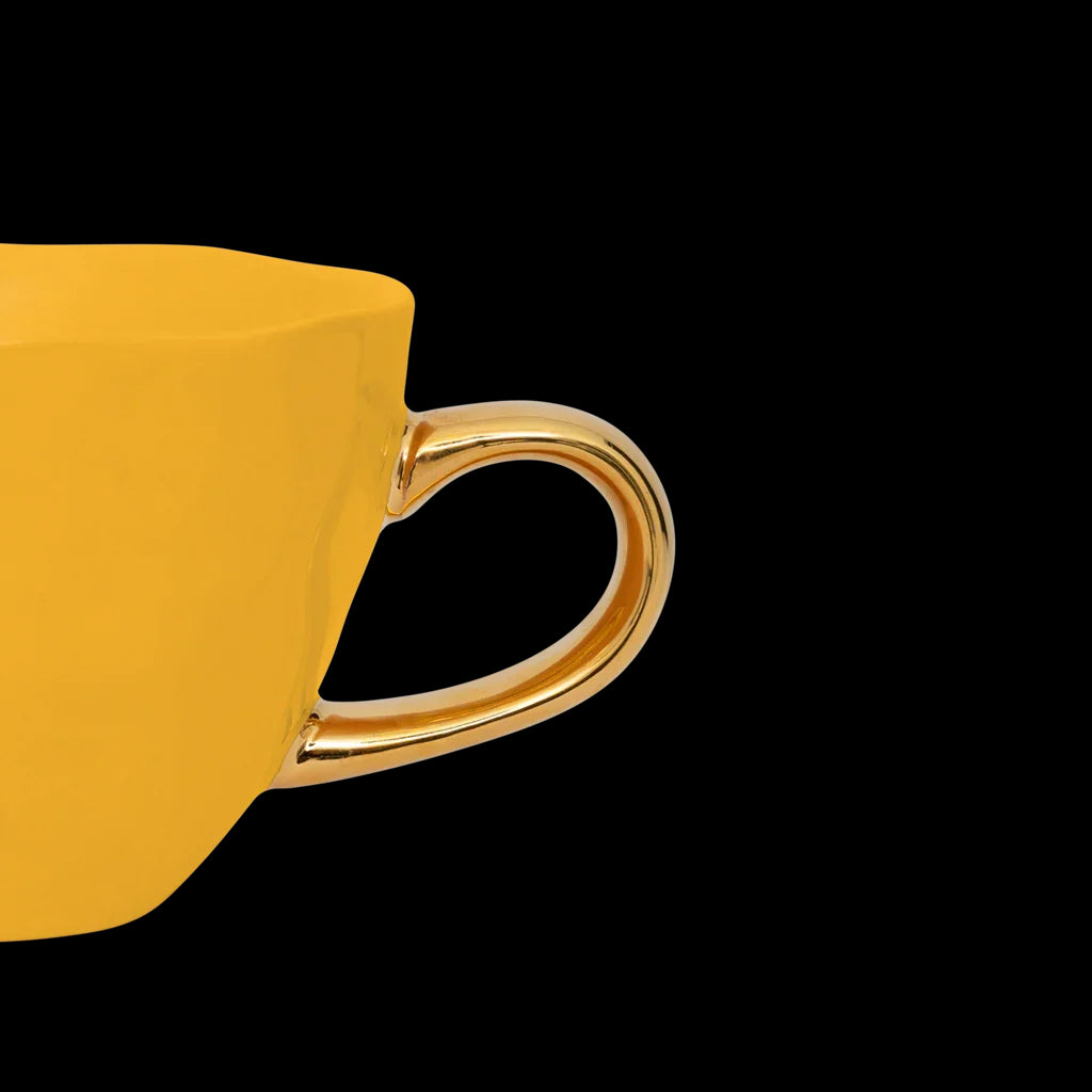 Good Morning - tazza da tè gialla