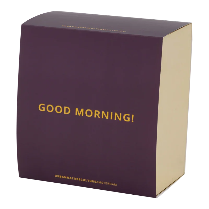 Good Morning - Confezione regalo due tazze da tè fantasia Kusha con piatti