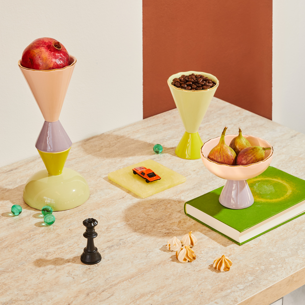 Good Morning - Coppa alta per dessert, verde pallido.