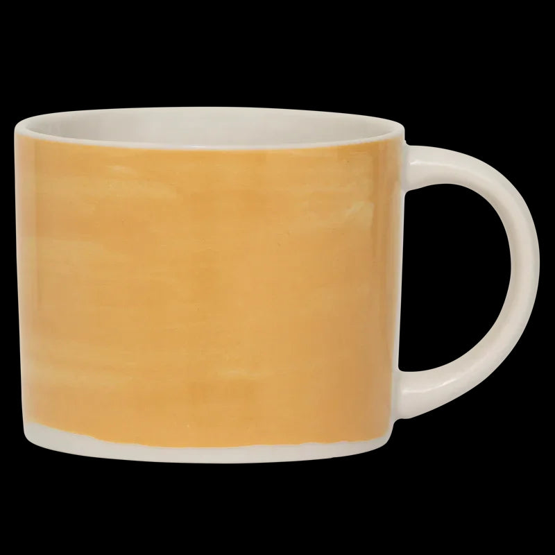 Mug - Set 4 tazze in ceramica gialla