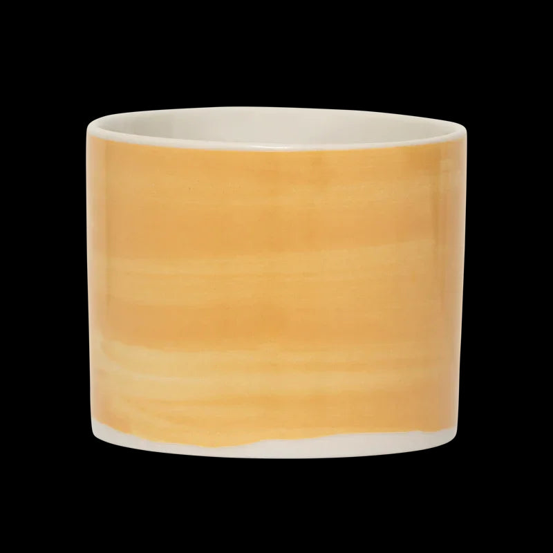 Mug - Set 4 tazze in ceramica gialla