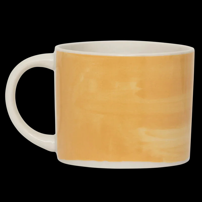 Mug - Set 4 tazze in ceramica gialla