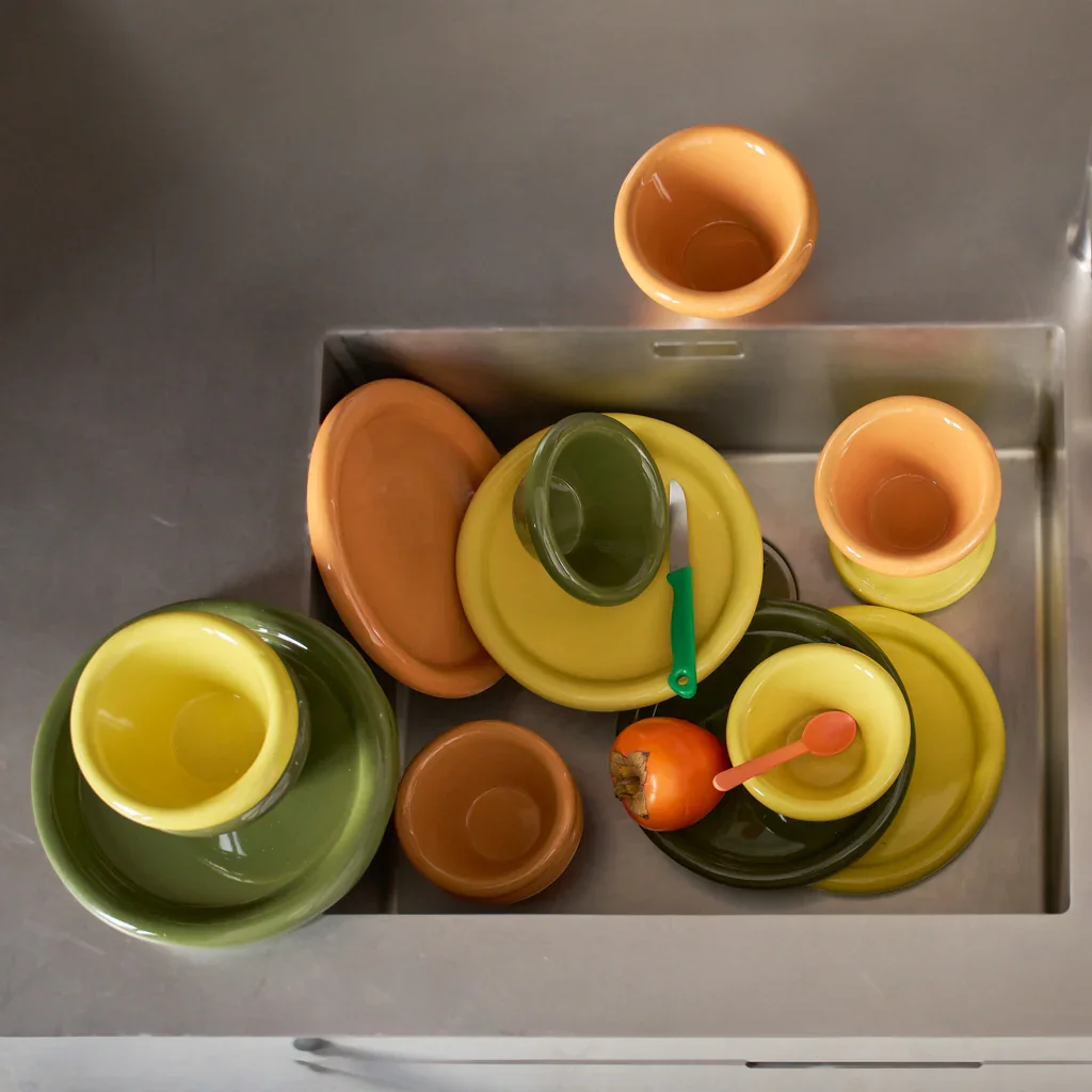 Curvada - Set 4 ciotole piccole, arancione