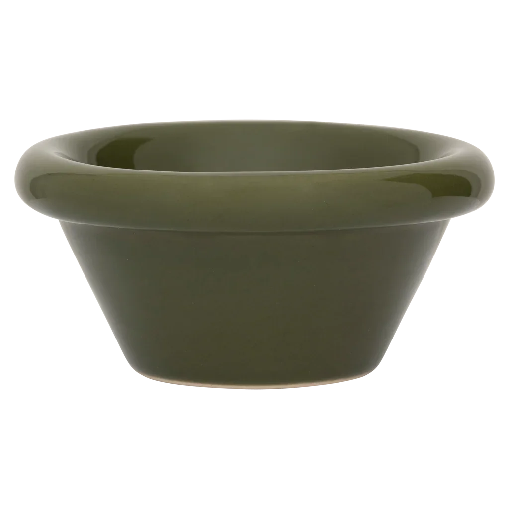 Curvada - Set 4 ciotole piccole, verde oliva