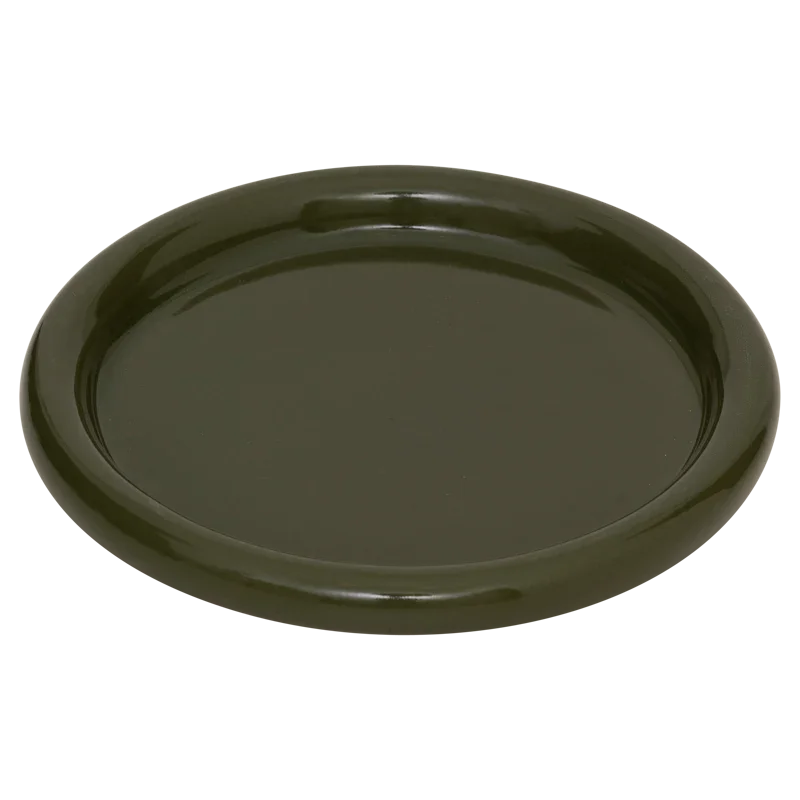 Curvada - set 2 piatti curvi, verde oliva