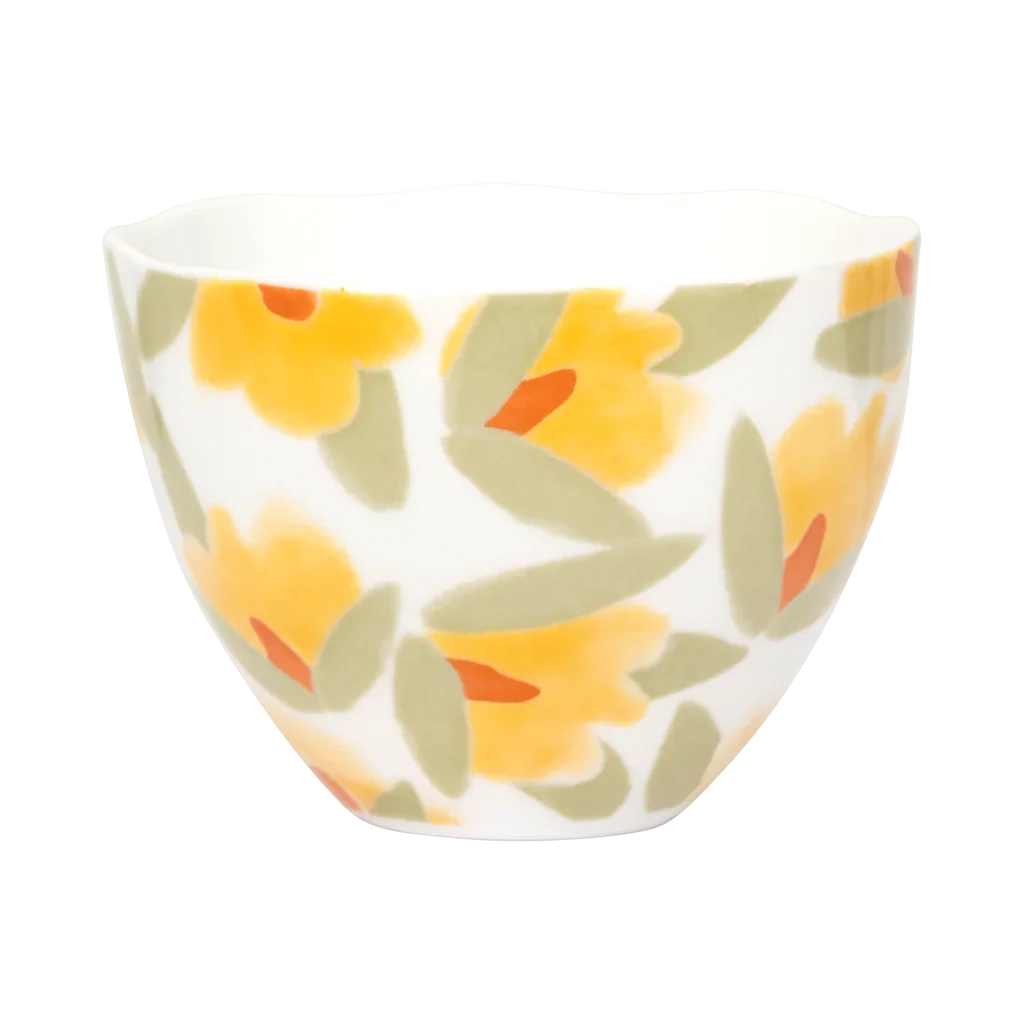 Good Morning - Set 2 tazze da Tè, fiori gialli