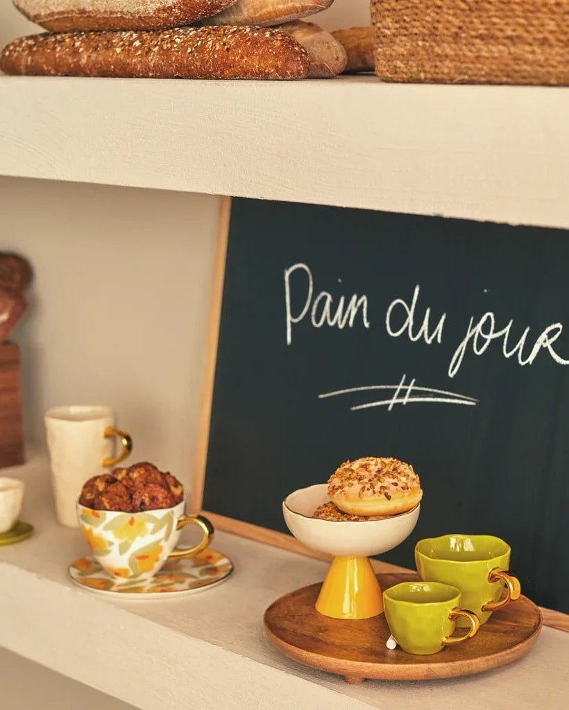 Good Morning - Set 2 tazze da Tè, fiori gialli