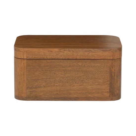 Tsha - Scatola portaoggetti in legno di mango, grande