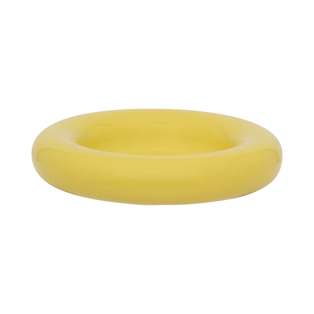 Lou - Centrotavola in ceramica, verde acido