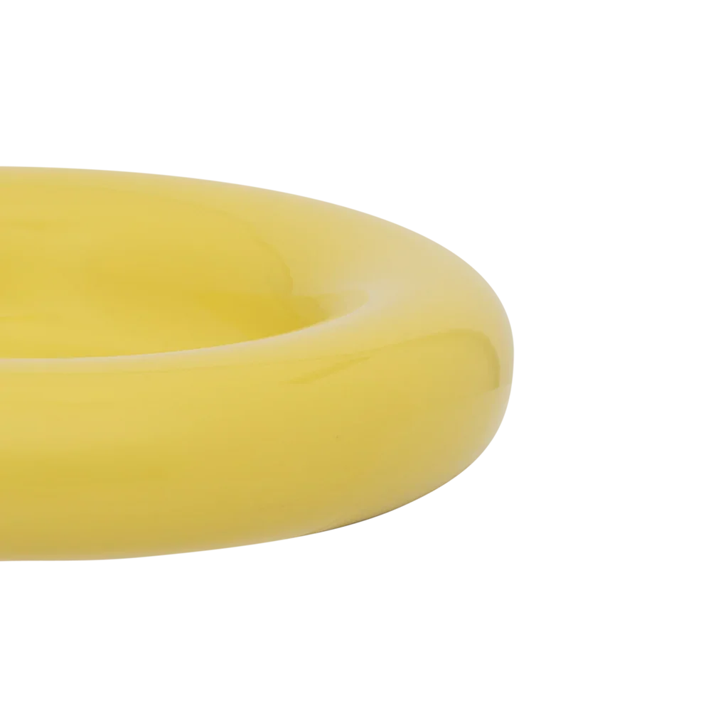 Lou - Centrotavola in ceramica, verde acido