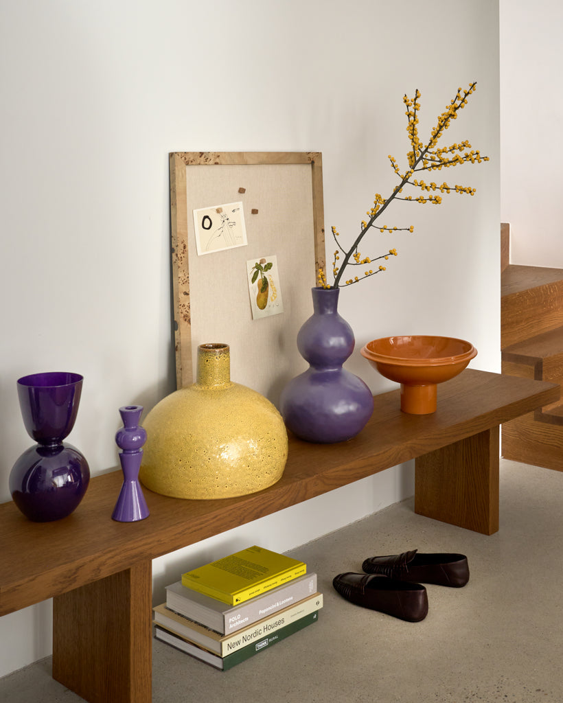 Daichi - vaso in ceramica portoghese, giallo