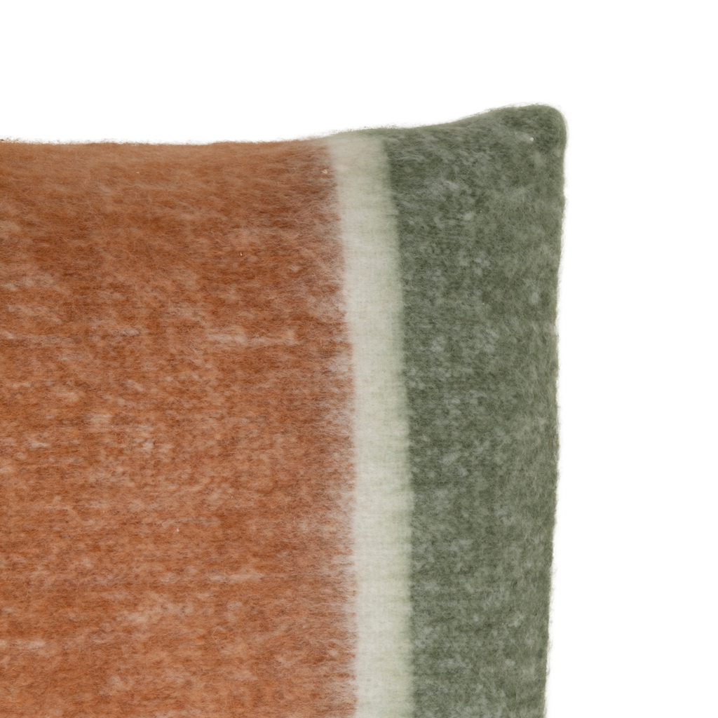 Haruka - cuscino a righe, giallo, rosso e verde