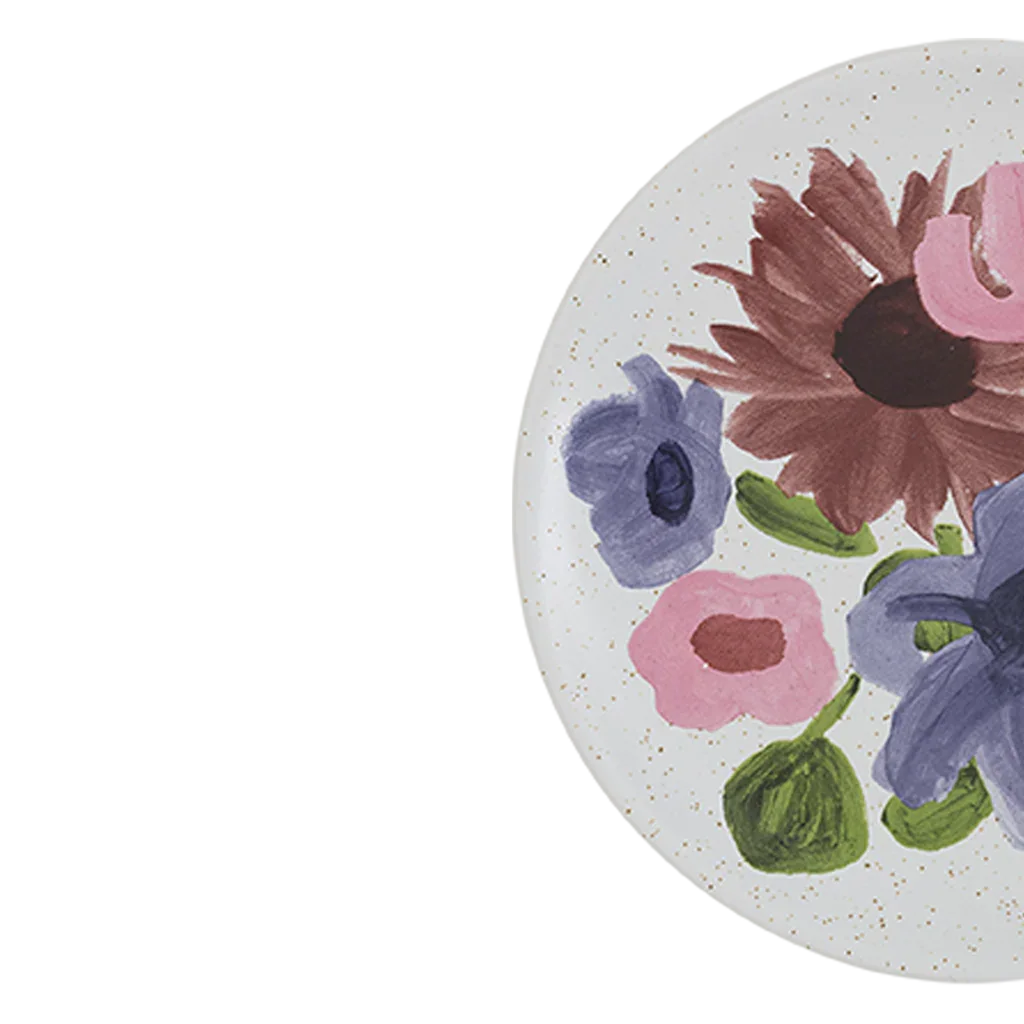 Hanako - Set due piattini in ceramica dipinti a mano, Ø12 cm