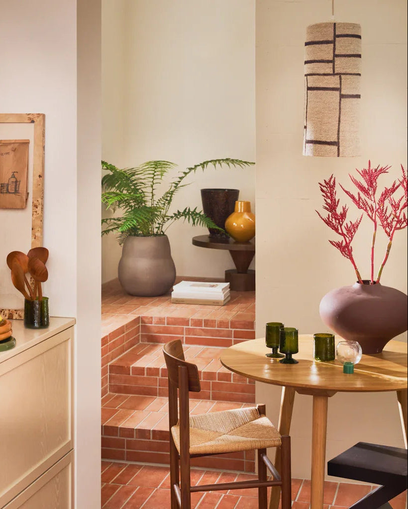 Palma - Set 4 bicchieri martellato in vetro riciclato verde