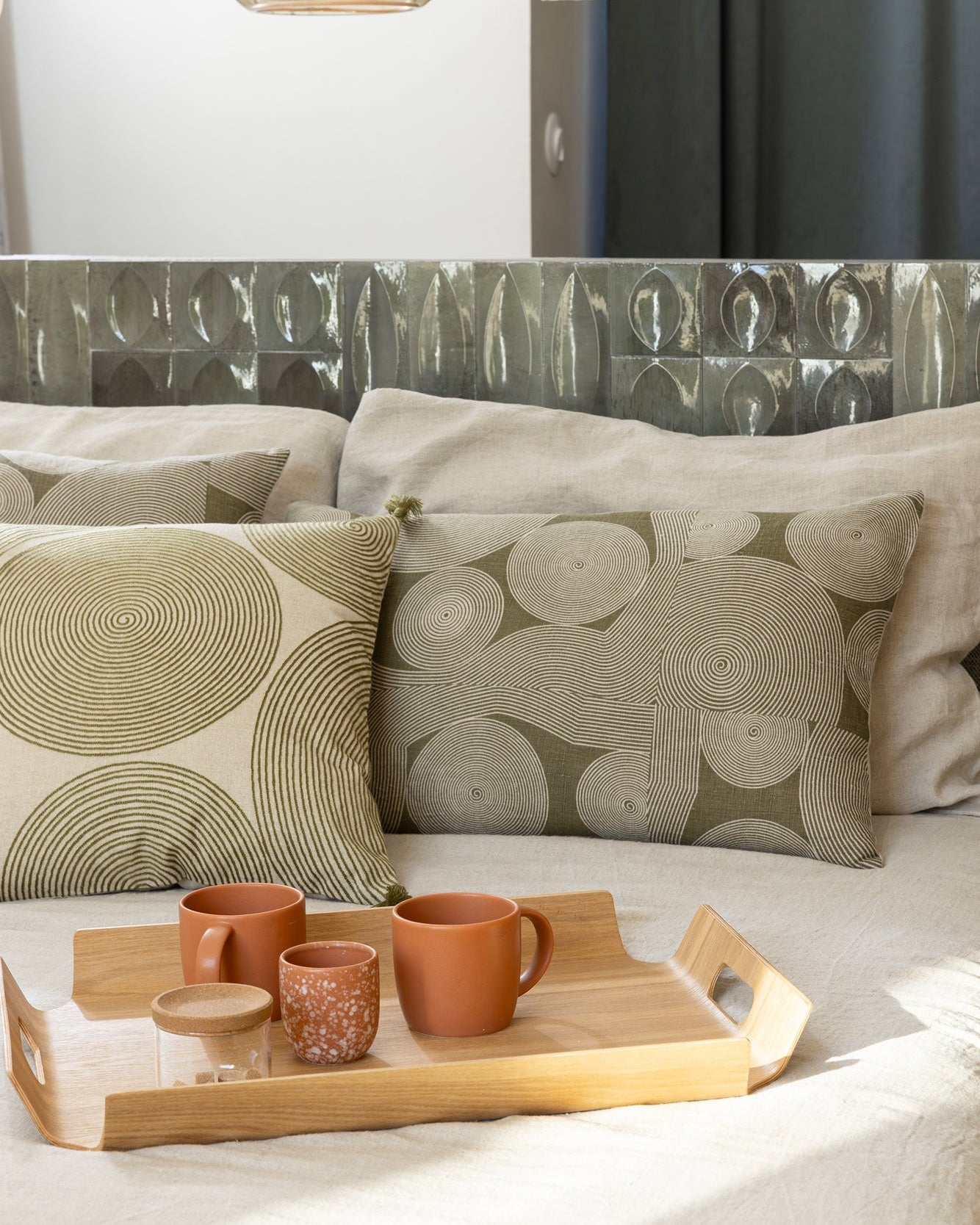 Cuscino stampato Tito Naturel 40 X 65