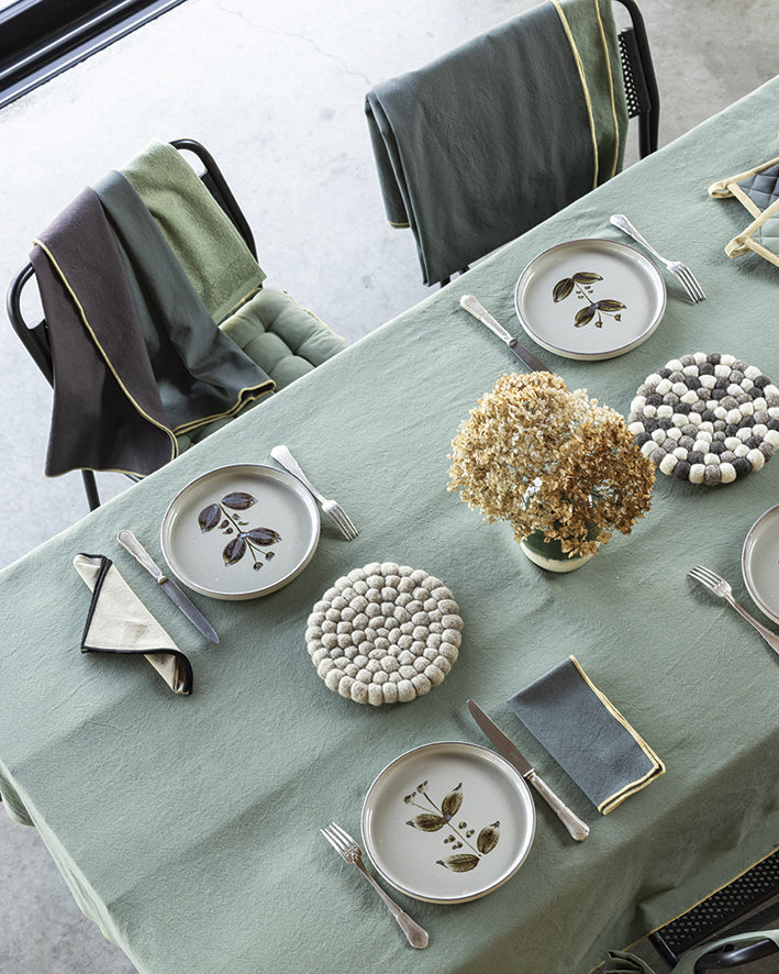 Tovaglia riciclata Grace Matcha 170 X 300