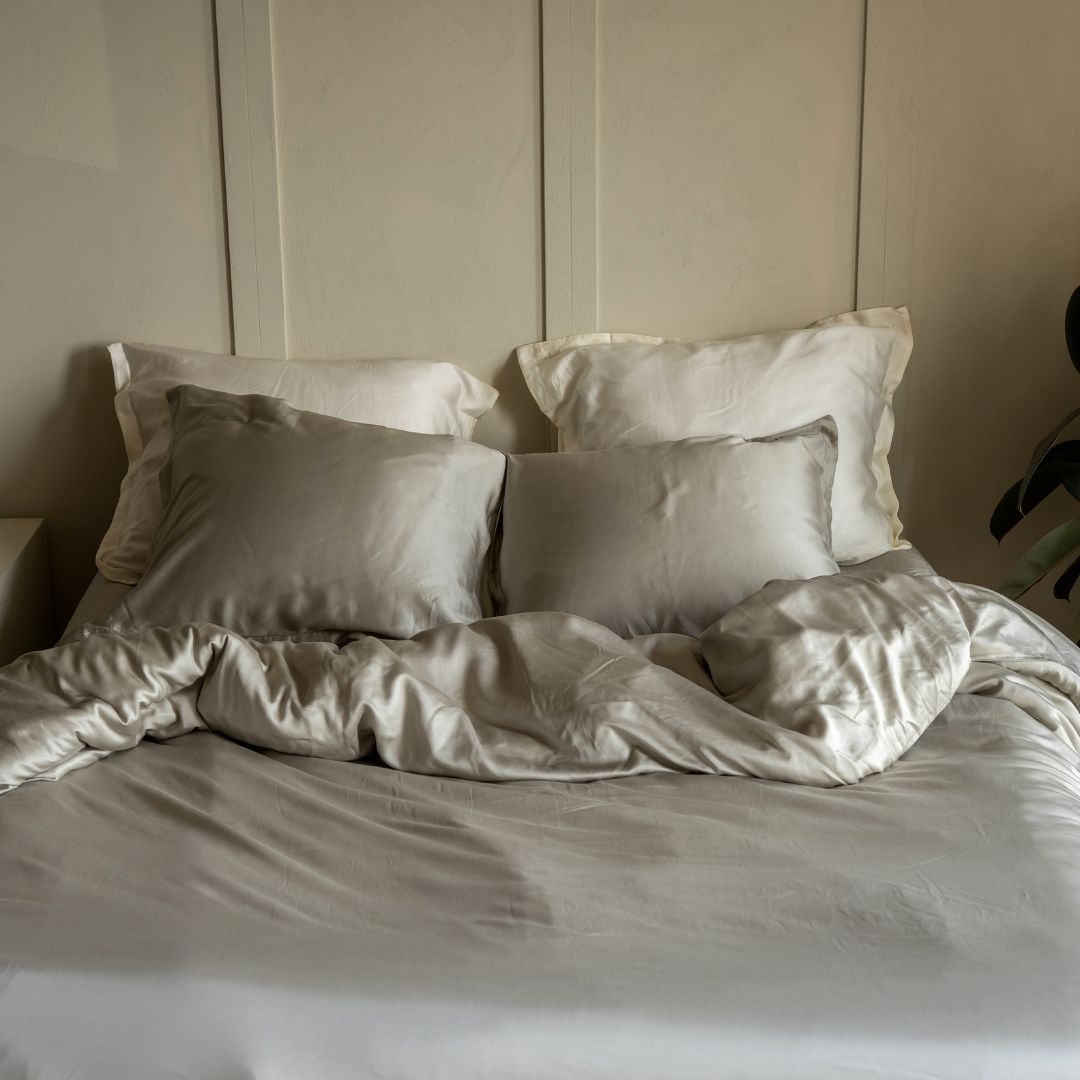 Tencel - Copripiumino tortora, 240 x 220