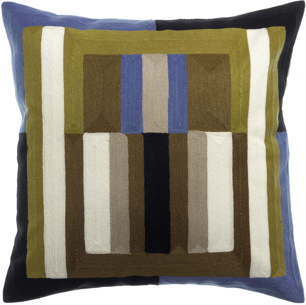 Cuscino ricamato Jason Cèdre 45 X 45
