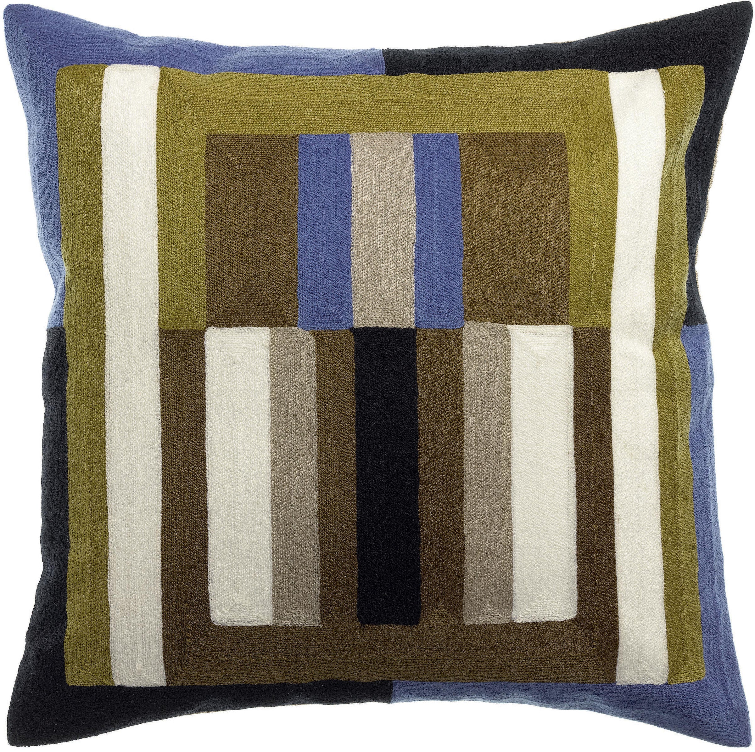 Cuscino ricamato Jason Cèdre 45 X 45