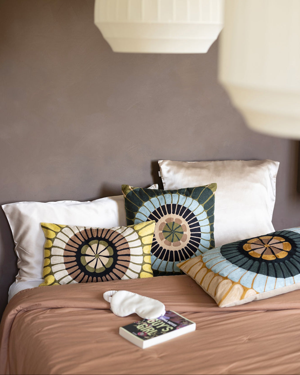 Cuscino ricamato Zeno Multico 45 X 45