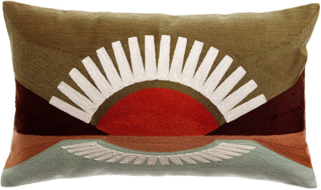 Cuscino ricamato Eol Minéral 30 X 50