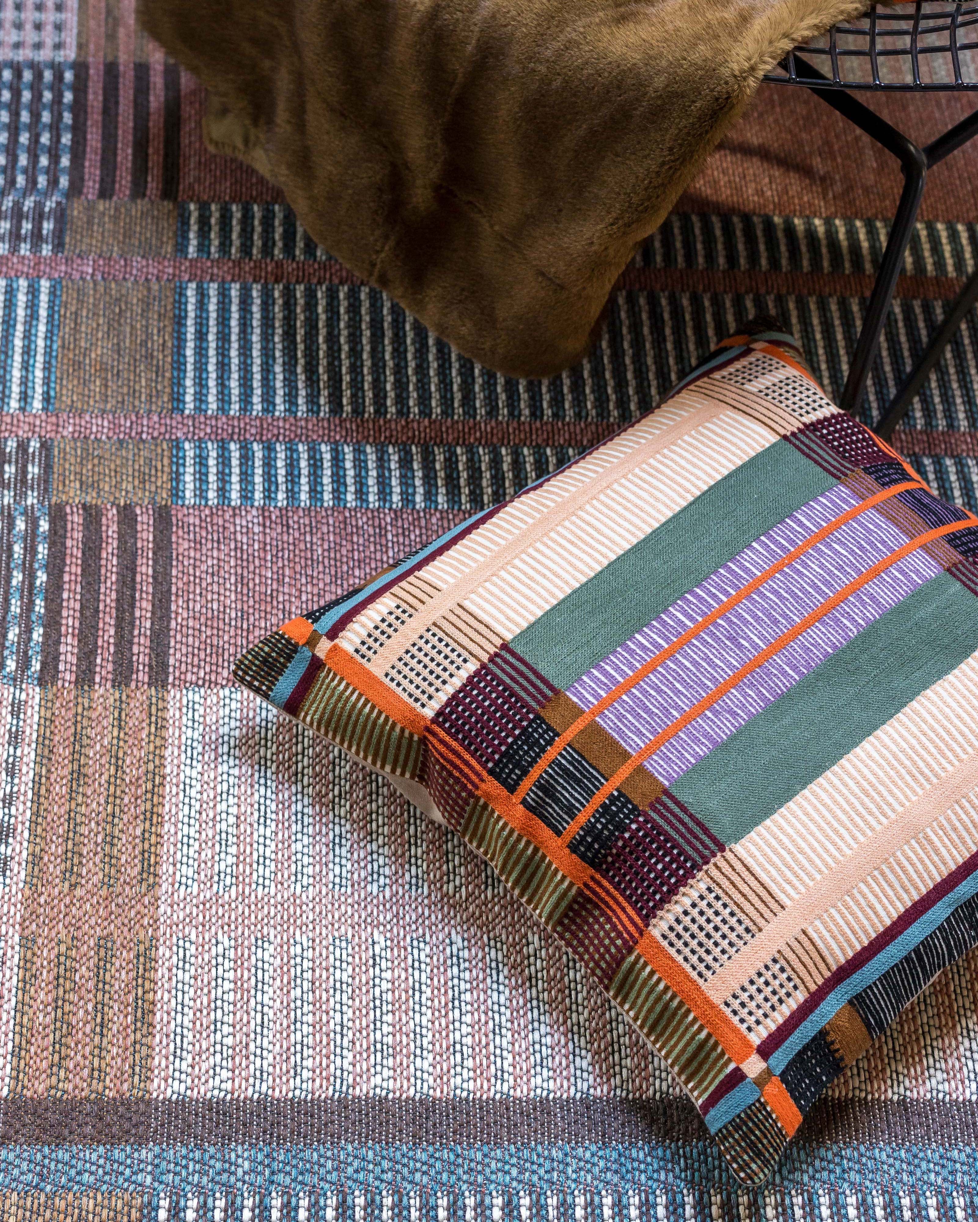 Cuscino ricamato Kaël Multico 45 X 45