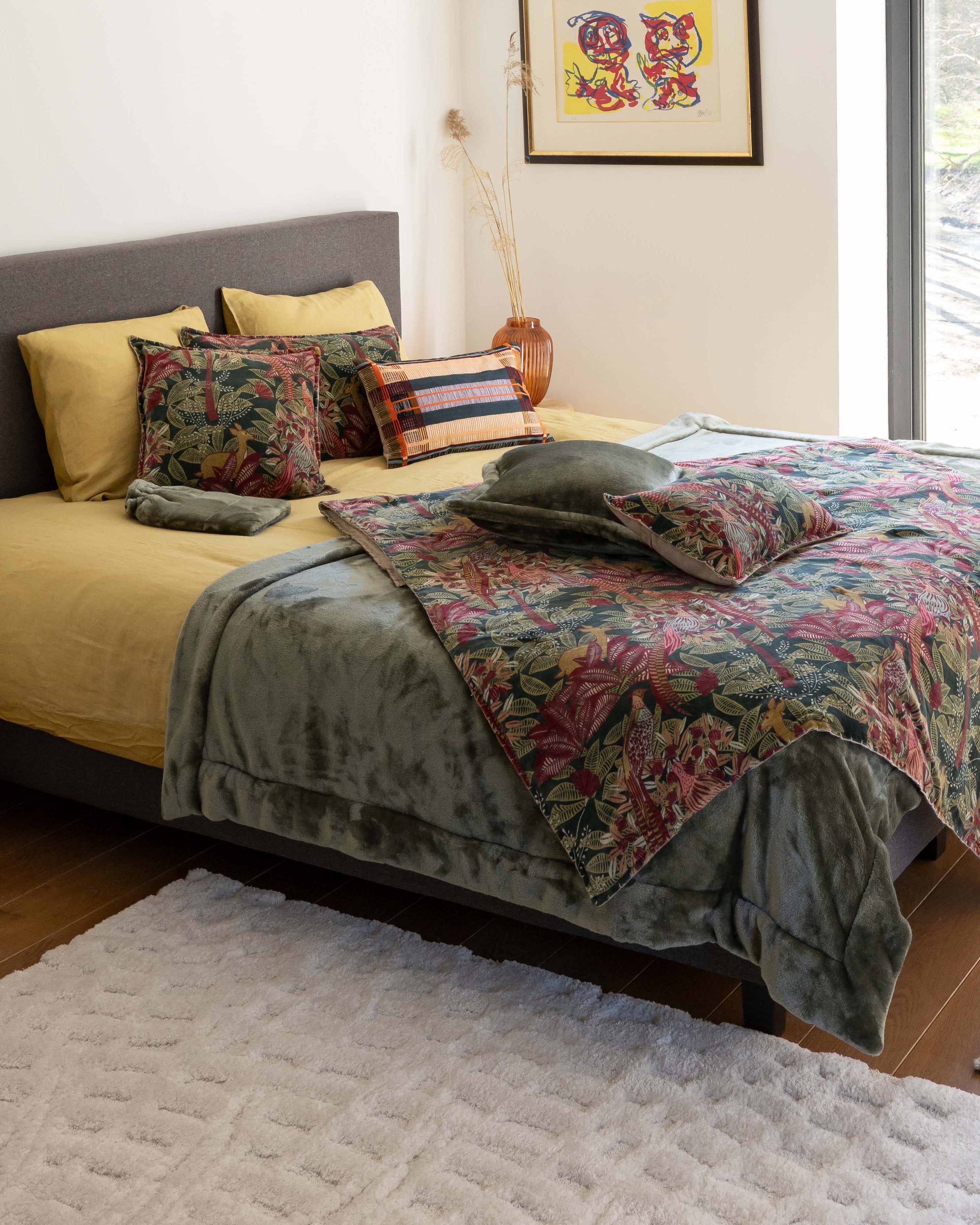 Cuscino stampato Ewan Multico 45 X 45