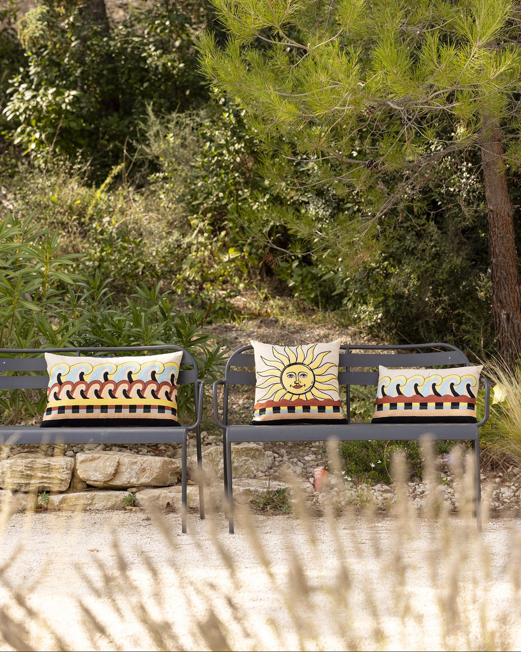 Cuscino ricamato Adria Multico 30 X 50