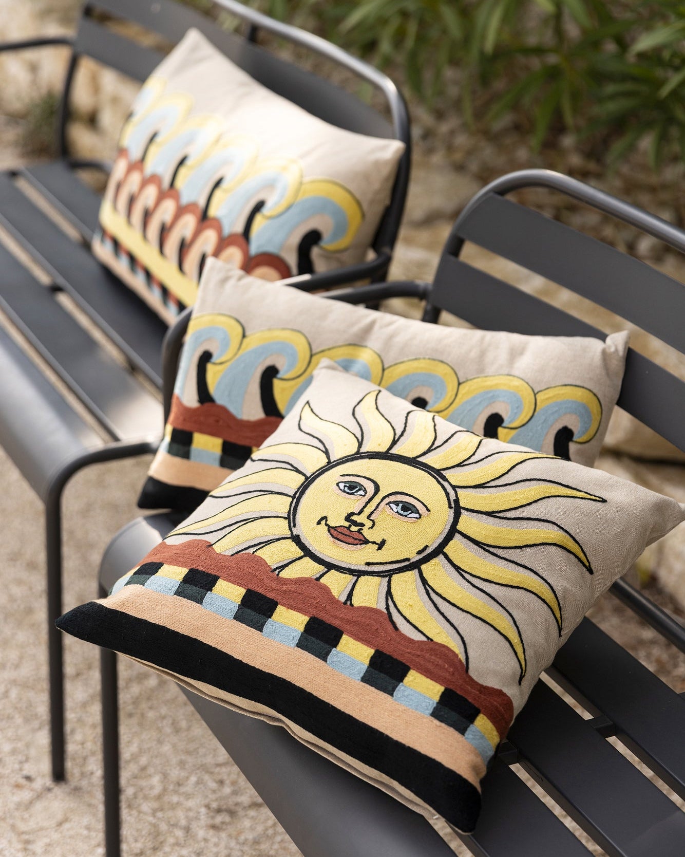 Cuscino ricamato Adria Multico 30 X 50