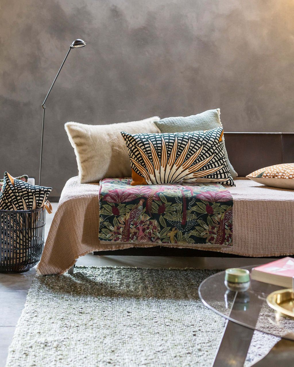 Cuscino ricamato Ewan Cuivre 40 X 65