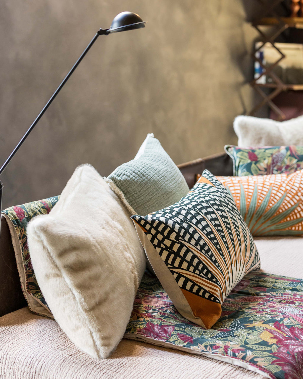 Cuscino ricamato Ewan Cuivre 40 X 65