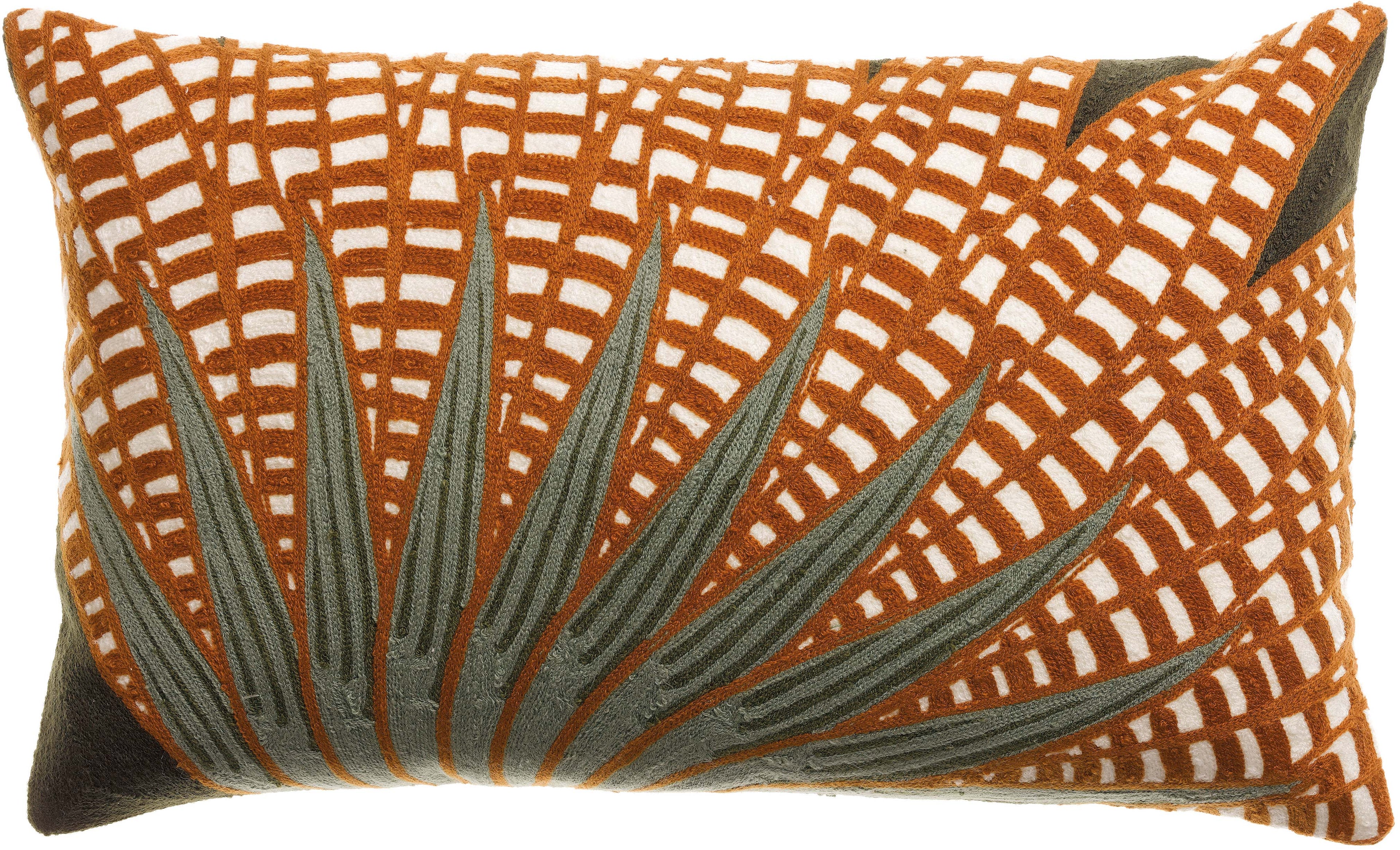 Cuscino ricamato Ewan Fougère 30 X 50