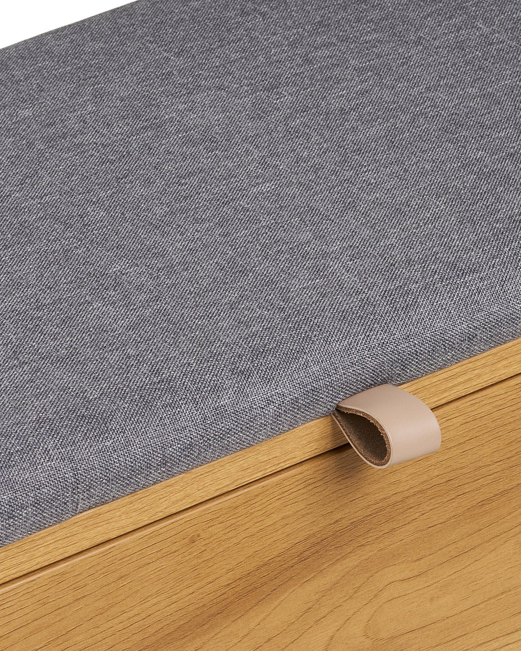 Barco - Panca con contenitore, effetto rovere 92x33x48 cm